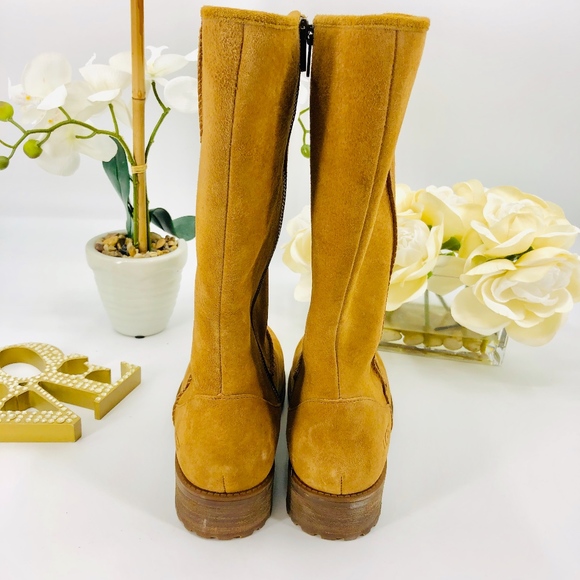 UGG Tall Suede Fur Lined Rider Boot - Picture 5 of 7